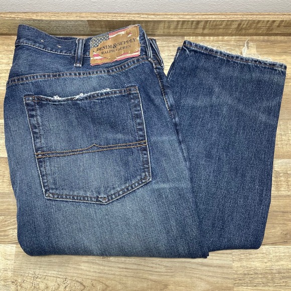 Denim & Supply Ralph Lauren Other - Denim &‎ Supply Ralph Lauren Tapered Straight Jeans Men 40x30 actual 42x31 Blue
